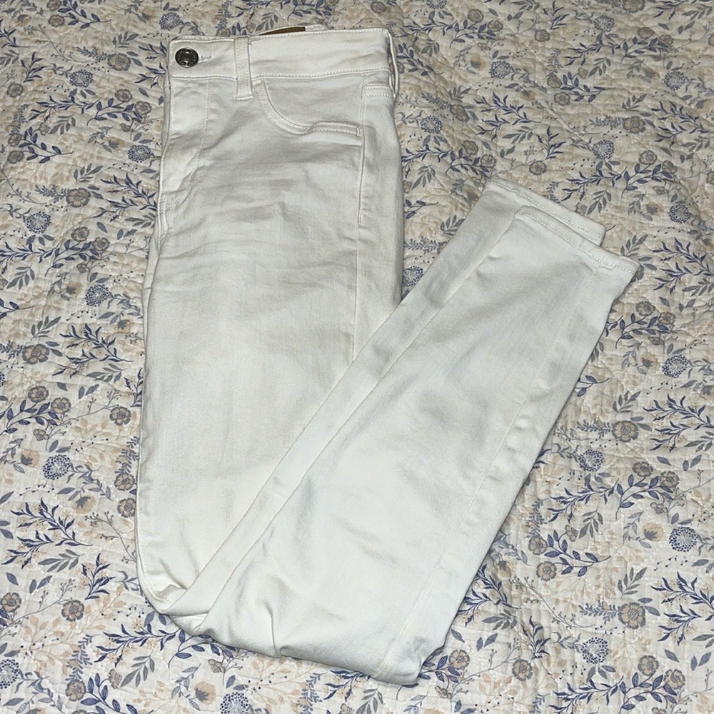 American Eagle high rise white Jeggings